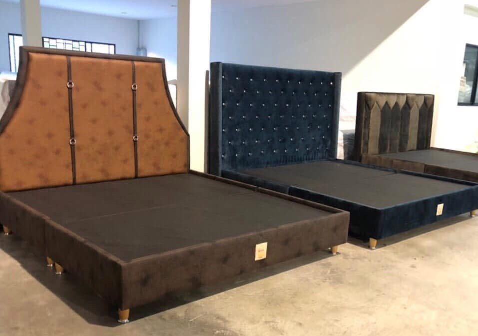 เตียงดีไซน์ หุ้มหนัง นาครี